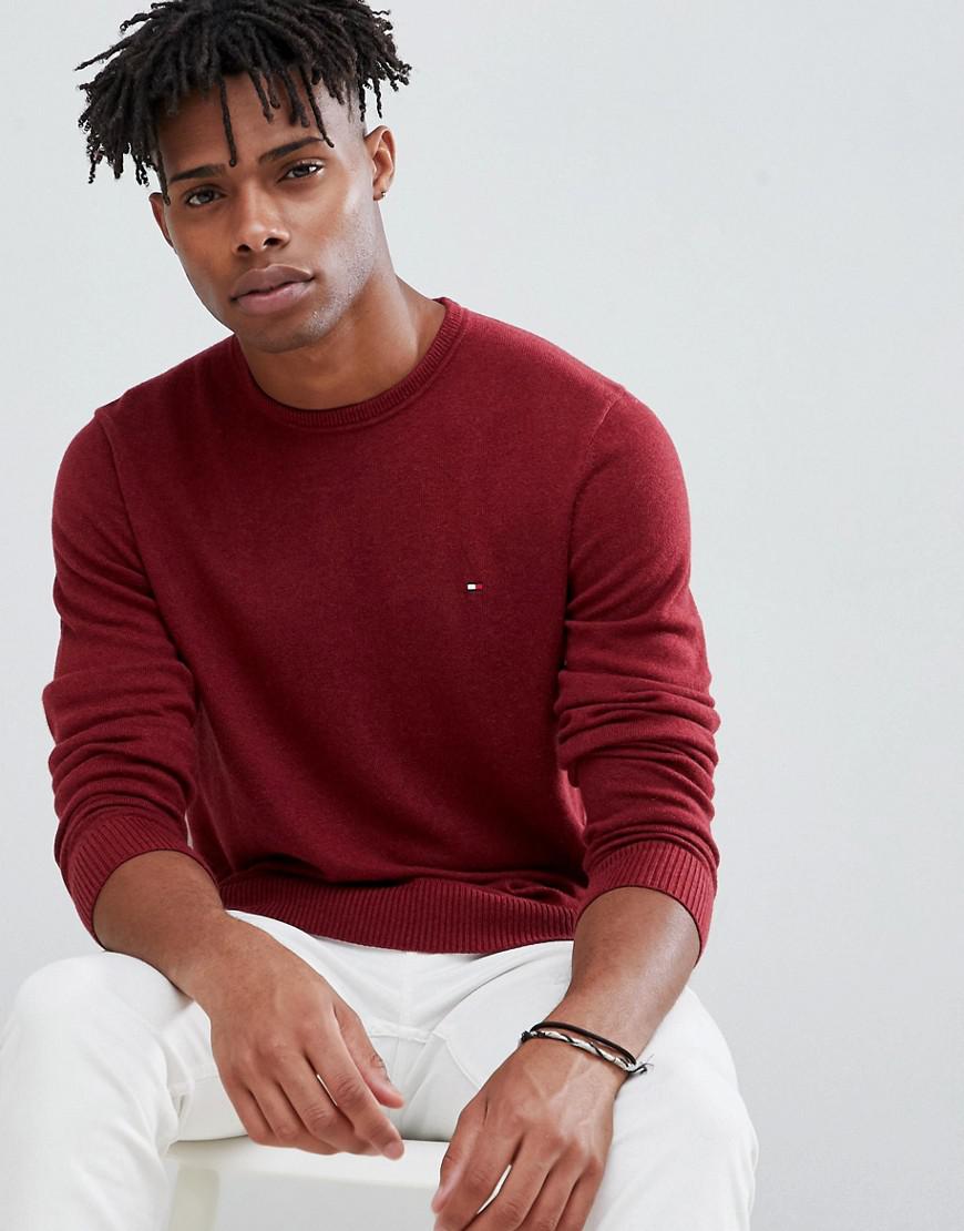 burgundy tommy hilfiger sweater