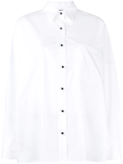 Shop Pinko Alfredo Popline Shirt In White