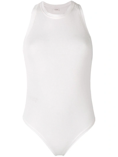 Shop Pinko Sleeveless Bodysuit In White