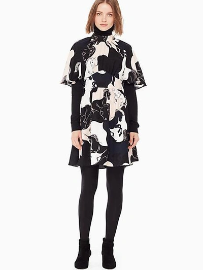 Kate spade 2025 stallions crepe dress