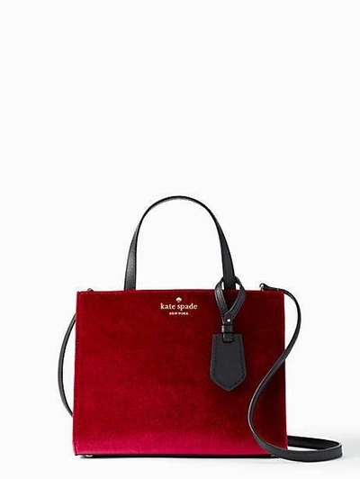 Shop Kate Spade Thompson Street Velvet Sam In Russet