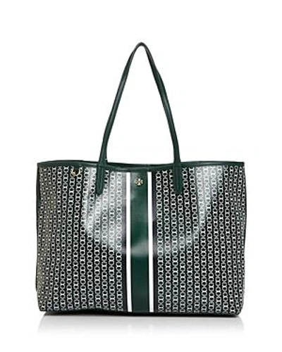 Shop Tory Burch Gemini Link Tote In Norwood Green/gold
