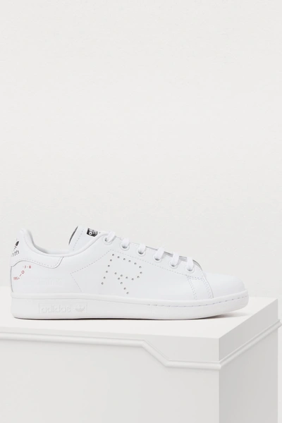 Adidas Originals Raf Simons For Adidas Women's Stan Smith Leather Lace-up  Trainers In White | ModeSens