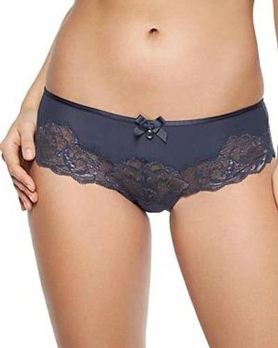 Shop Chantelle Orangerie Lace Hipster In Misty Gray