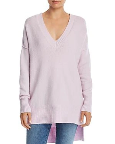 Shop Joie Limana Wool Tunic Sweater In Lilac Snow