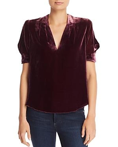 Shop Joie Ance Velvet Top In Blackberry