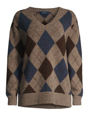 ralph lauren argyle sweater dress