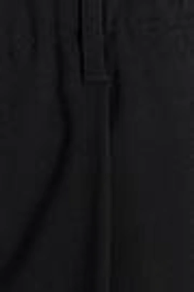 Shop Brunello Cucinelli Woman Wool-twill Straight-leg Pants Black