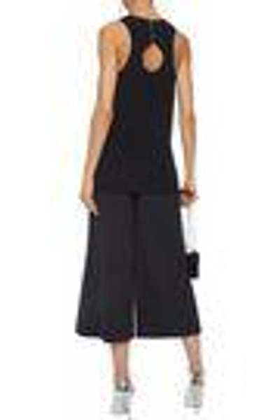 Shop Alexander Wang Pleated Twill Culottes In Black