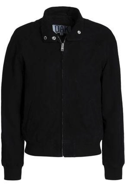 Shop Oak Render Suede Jacket In Black