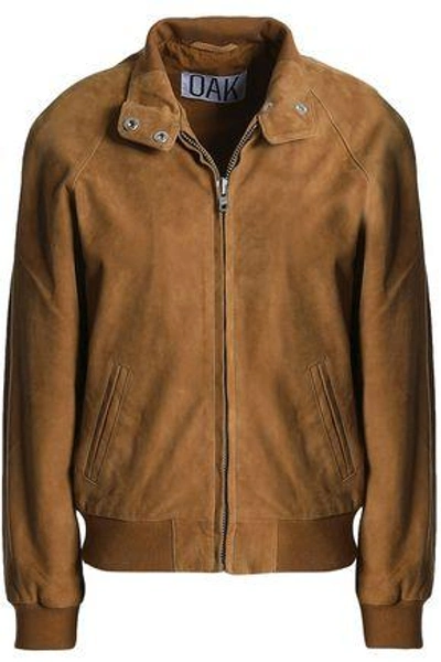 Shop Oak Render Suede Jacket In Light Brown