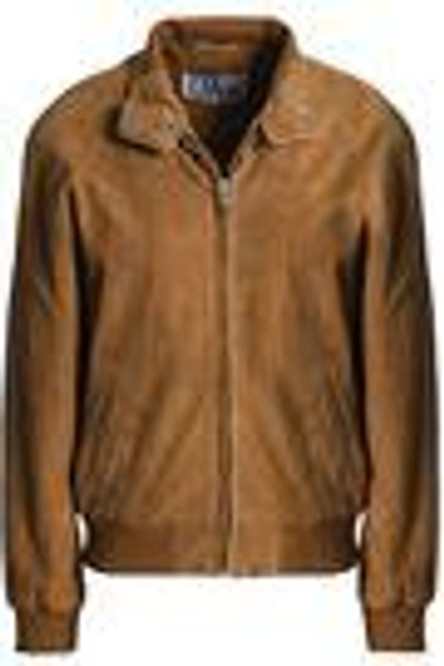 Shop Oak Render Suede Jacket In Light Brown