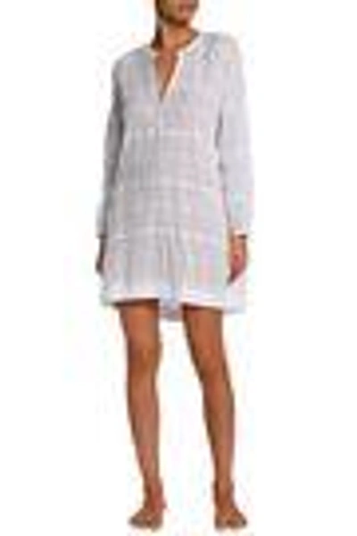 Shop Skin Woman Cotton-blend Gauze Jacquard Nightdress Off-white