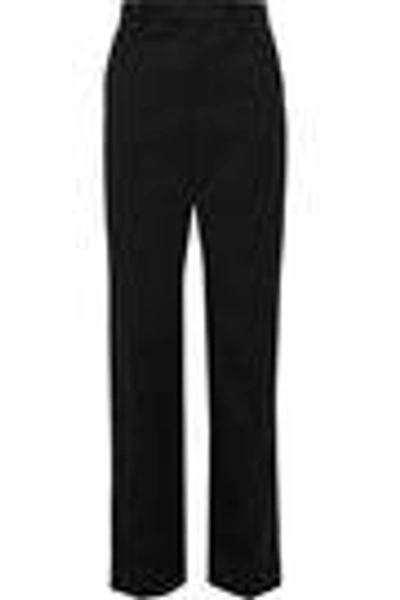 Shop Maison Margiela Wool-twill Straight-leg Pants In Black