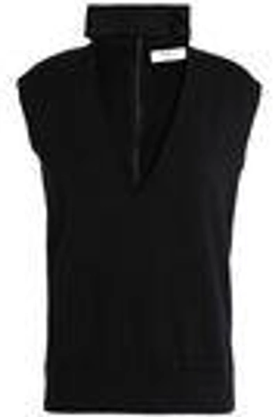 Shop Bailey44 Bailey 44 Woman Cutout Modal-blend Jersey Top Black