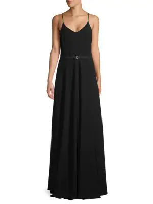 black a line maxi dress