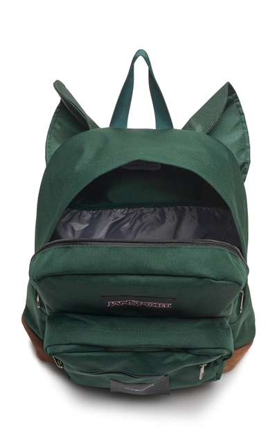 Shop Pushbutton Canvas Backpack In Green