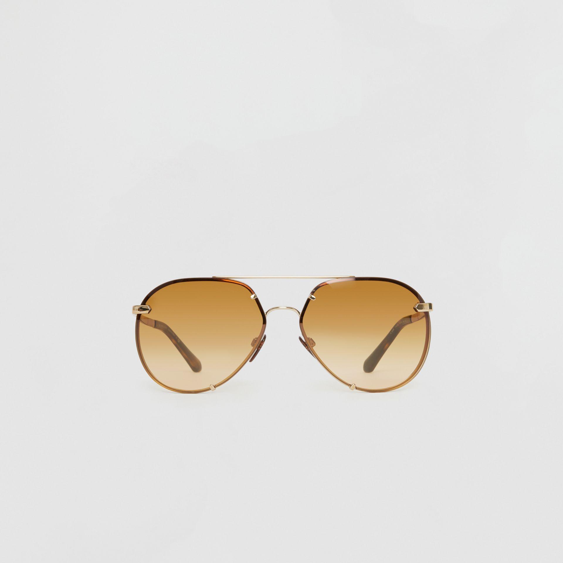 check detail pilot sunglasses