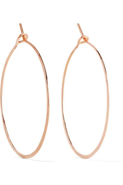 Shop Brooke Gregson 18-karat Rose Gold Hoop Earrings