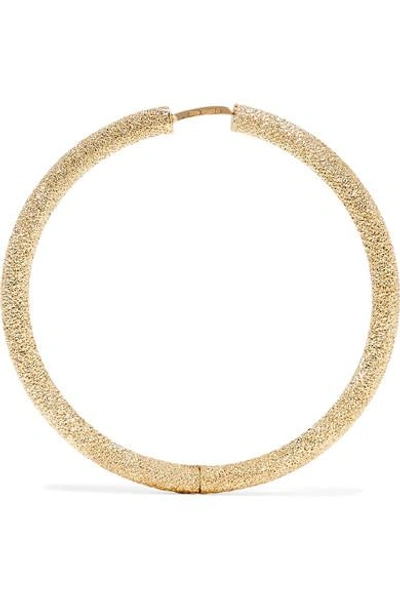 Shop Carolina Bucci Florentine 18-karat Gold Hoop Earrings