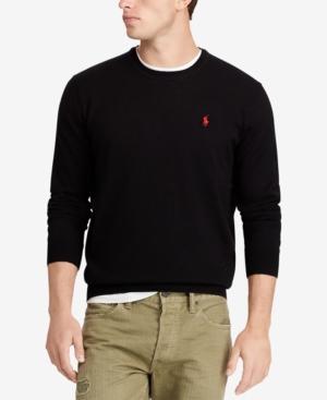 all black polo sweater