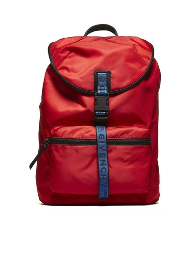 Shop Givenchy Light 3 Logo Backpack In Red