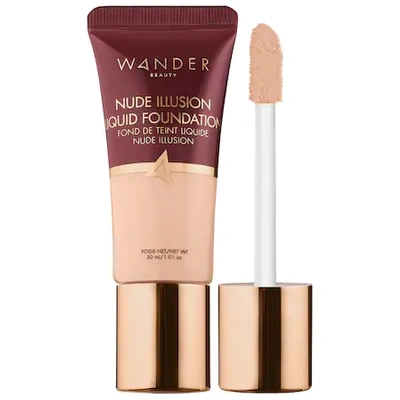 Shop Wander Beauty Nude Illusion Liquid Foundation Fair 1.01 oz/ 30 ml