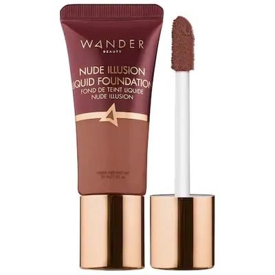 Shop Wander Beauty Nude Illusion Liquid Foundation Rich Deep 1.01 oz/ 30 ml