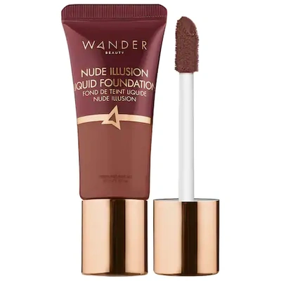 Shop Wander Beauty Nude Illusion Liquid Foundation Deep 1.01 oz/ 30 ml