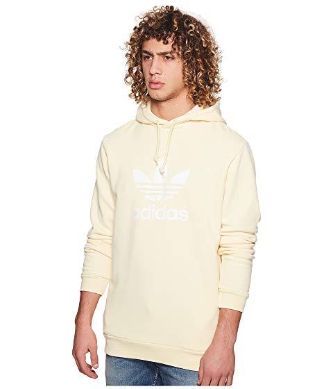 adidas trefoil hoodie mist sun
