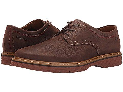 Clarks Newkirk Plain, Dark Brown Nubuck 