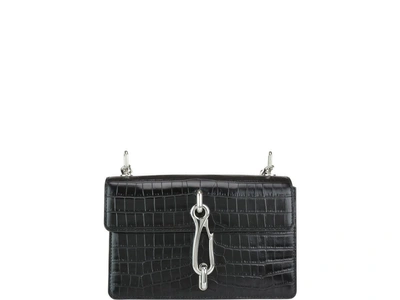 Shop Alexander Wang Hook Medium Crossbody Bag In Black