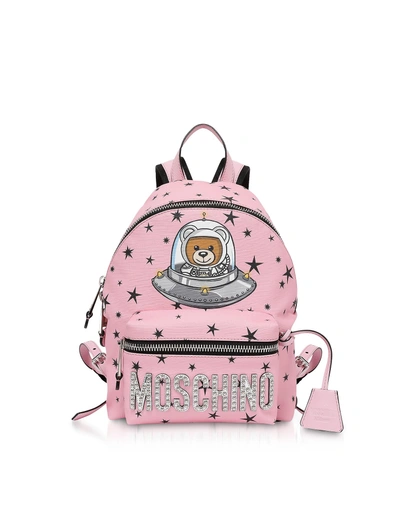 Shop Moschino Pink Space Teddy Bear Backpack