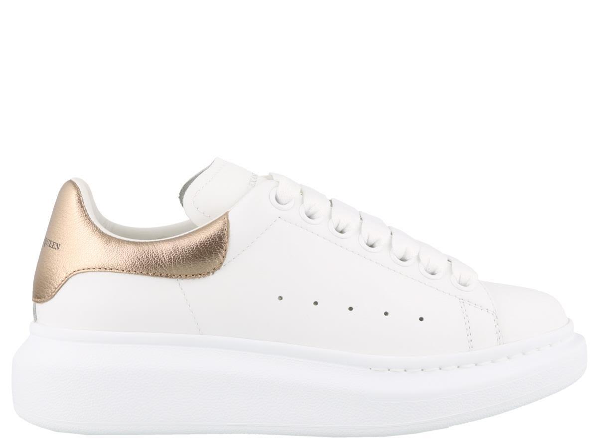 Alexander Mcqueen Oversize Sneakers In White/rose Gold | ModeSens