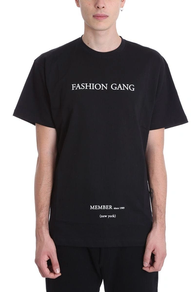 Shop Ih Nom Uh Nit Fashion Gang Black Cotton T-shirt