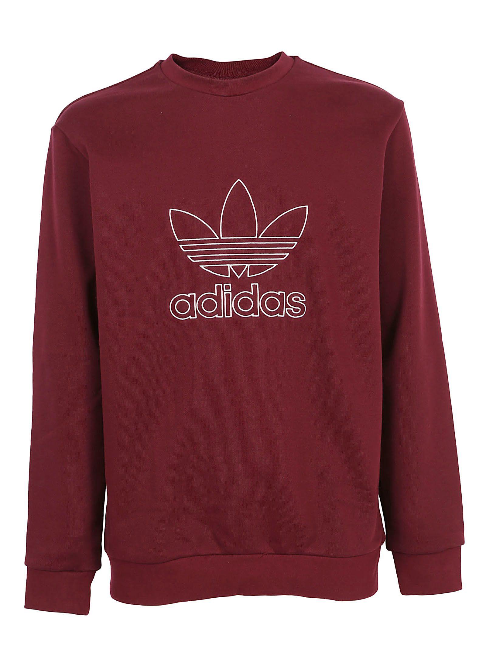 adidas originals maroon hoodie