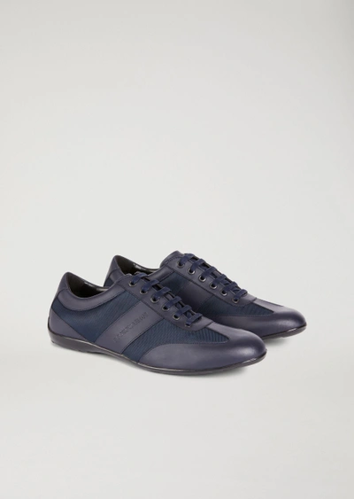 Shop Emporio Armani Sneakers - Item 11578261 In Midnight Blue