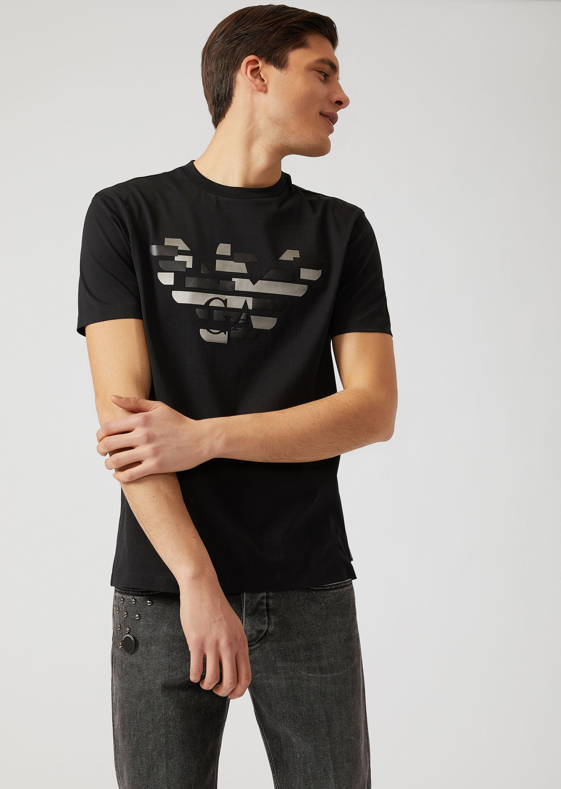 Emporio Armani T-shirts - Item 12244870 In Black | ModeSens