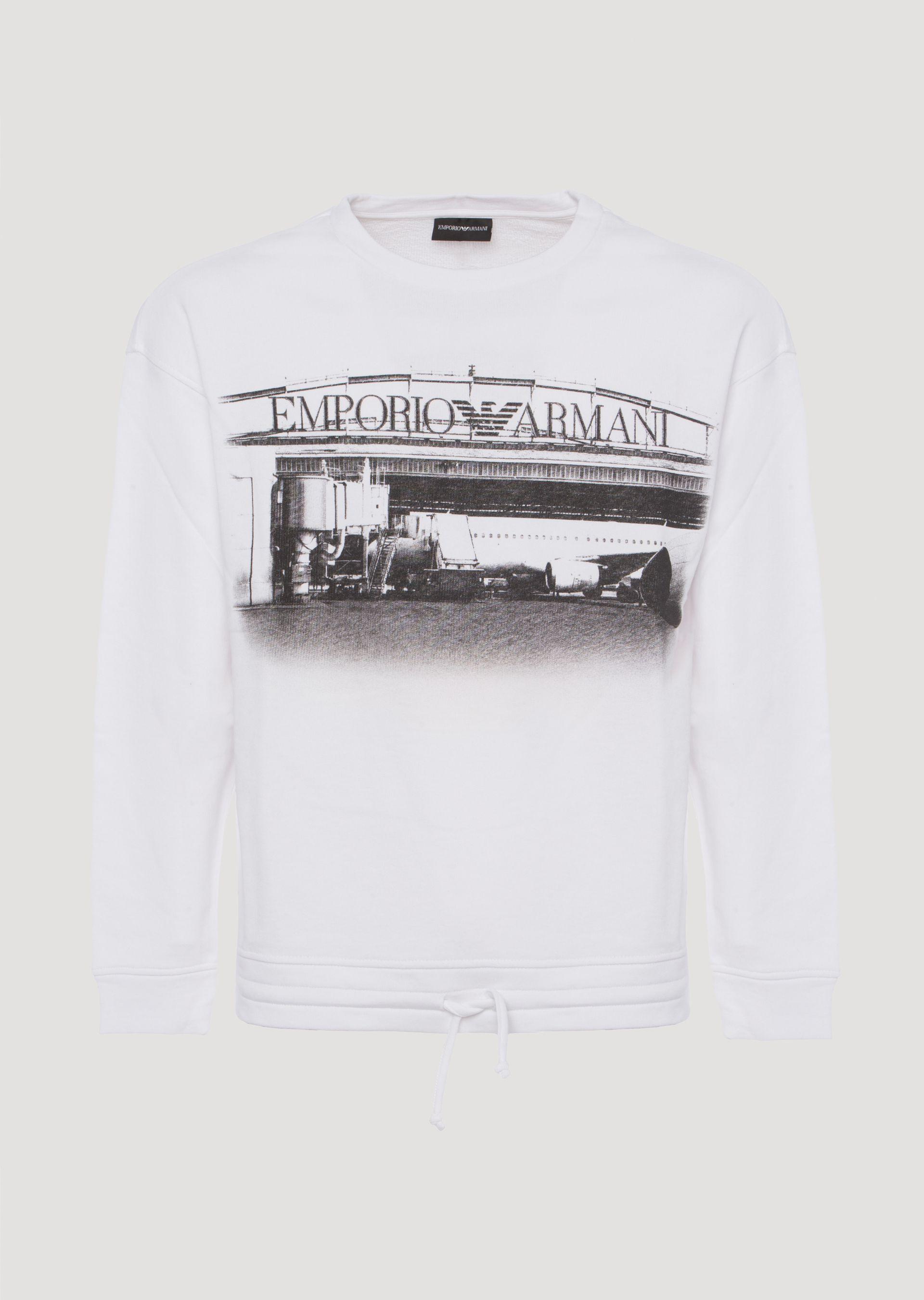 emporio armani sweatshirt white