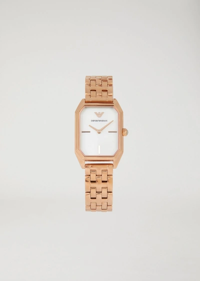 Shop Emporio Armani Watches - Item 50219338 In Rose Gold