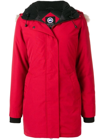 Shop Canada Goose Victoria Parka - Red