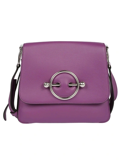 Shop Jw Anderson Disc Shoulder Bag In Purple