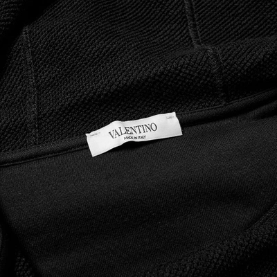 Shop Valentino Vltn Zip Hoody In Black