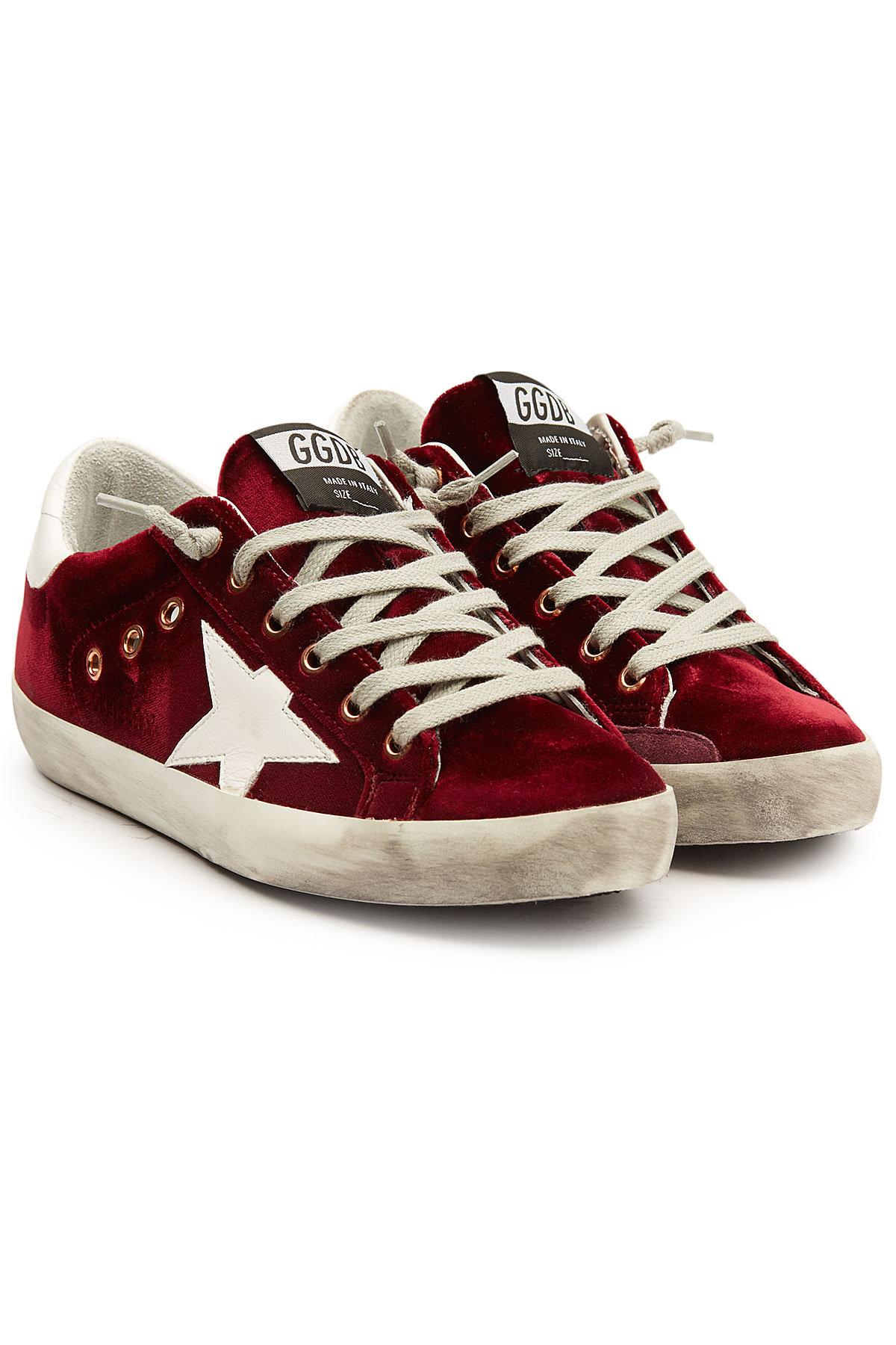 Golden Goose Super Star Velvet Sneakers 