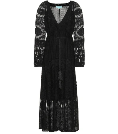 Shop Melissa Odabash Melissa Lace Cotton-blend Dress In Black