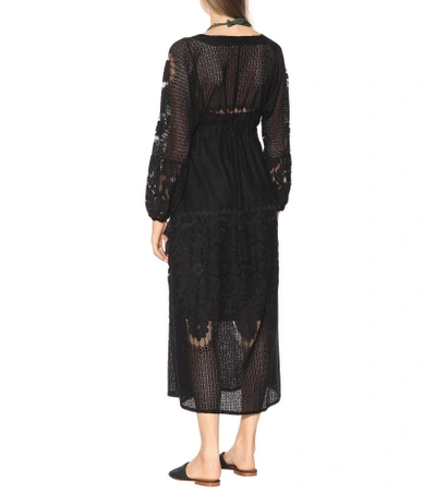 Shop Melissa Odabash Melissa Lace Cotton-blend Dress In Black