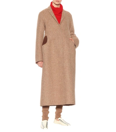 Shop Jil Sander Wool Coat In Beige