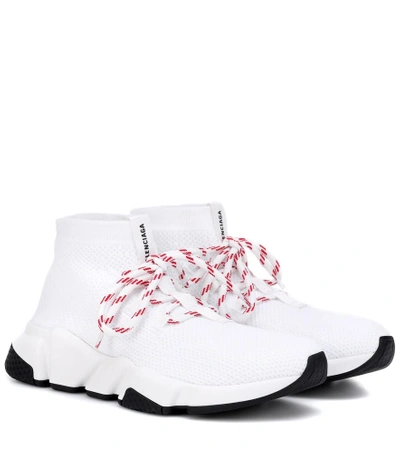 Shop Balenciaga Speed Sneakers In White