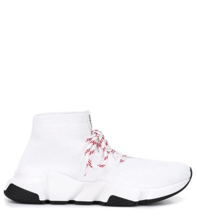 Shop Balenciaga Speed Sneakers In White