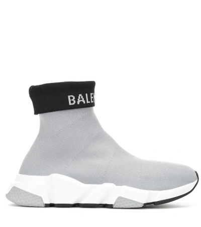 Shop Balenciaga Speed Sneakers In Grey